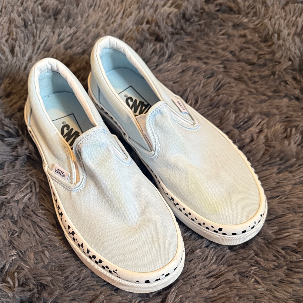 Vans Women blue Slip-On Sneakers